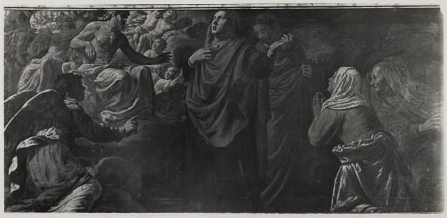 Anonimo — Bassetti Marcantonio - sec. XVII - Madonna che intercede per le anime del Purgatorio — particolare